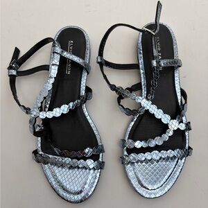 Elvio Zanon Metallic Gladiator Sandals